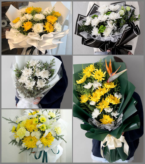 广东汕头市潮南区红场镇审者村白事花束代送